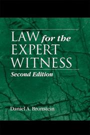 Law for the expert witness