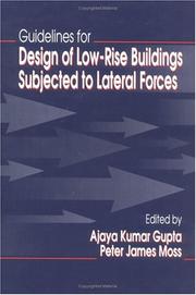Cover of: Guidelines for design of low-rise buildings subjected to lateral forces