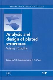 Cover of: Analysis and design of plated structures: Volume 1:  Stability