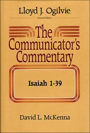 Cover of: Isaiah 1-39 (Communicator's Commentary Ot)