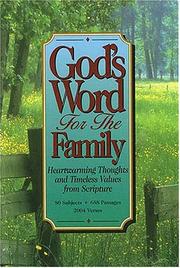 Cover of: God's word for the family.