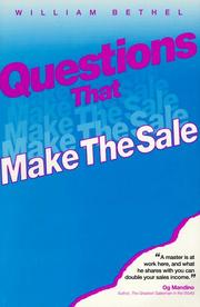 Cover of: Questions that make the sale
