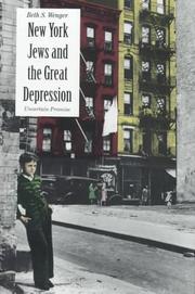 Cover of: New York Jews and the Great Depression: uncertain promise