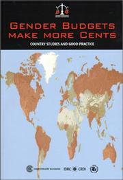 Cover of: Gender budgets make more cents: country studies and good practice