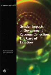 Gender impacts of government revenue collection : the case of taxation