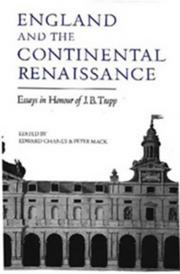 England and the Continental Renaissance : essays in honour of J. B. Trapp