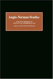 Cover of: Anglo-Norman Studies XVIII: Proceedings of the Battle Conference 1995 (Anglo-Norman Studies)