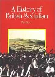 Cover of: A history of British socialism