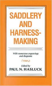 Cover of: Saddlery and Harness Making