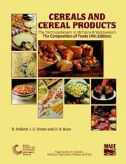 McCance and Widdowson's The composition of foods. 3rd supplement, Cereals and cereal products