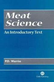 Meat Science by P. D. Warriss