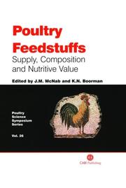 Poultry feedstuffs : supply, composition, and nutritive value