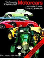 Cover of: The complete encyclopedia of motorcars, 1885 to the present