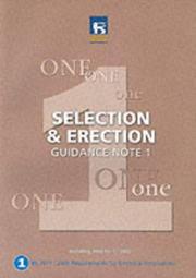 Guidance note 1 : selection & erection (including Amd No 1 : 2002) : BS 7671 : 2001 requirements for electrical installations