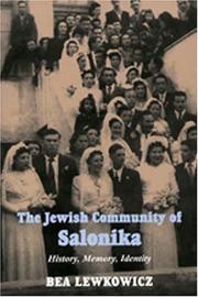 Cover of: The Jewish Community Of Salonika