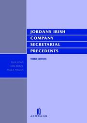 Cover of: Jordans Irish company secretarial precedents