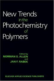 Cover of: New trends in the photochemistry of polymers