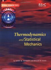 Cover of: Thermodynamics and Statistical Mechanics (Tutorial Chemistry Texts, 10)