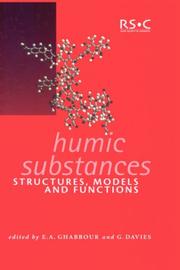 Humic substances : structures, models and functions