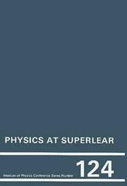 Physics at SuperLEAR