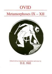 Cover of: Ovid: Metamorphoses Ix-XII (Aris & Phillips Classical Texts)