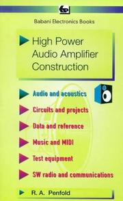 Cover of: High Power Audio Amplifier Construction