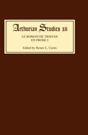Cover of: Le Roman de Tristan en prose I (Arthurian Studies)
