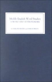 Middle English word studies : a word and author index