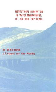 Institutional innovation in water management : the Scottish experience