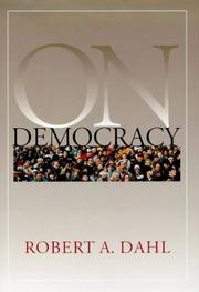 Cover of: On democracy by Robert Alan Dahl