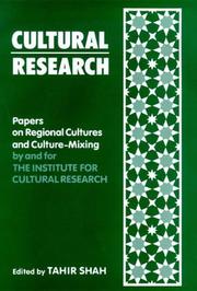 Cover of: Cultural Research: Papers on Regional Cultures and Culture-Mixing