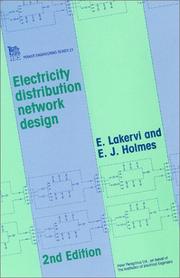 Electricity distribution network design by E. Lakervi, E. J. Holmes