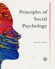 Cover of: Principles Of Social Psychology (Principles of Psychology)