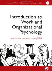 Introduction to work and organizational psychology