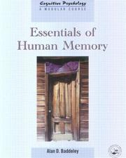Cover of: Essentials Of Human Memory (Cognitive Psychology)