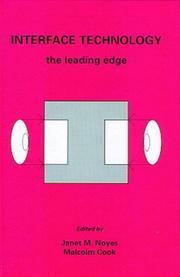 Cover of: Interface Technology: The Leading Edge (Industrial Control, Computers and Communications Series, 16)