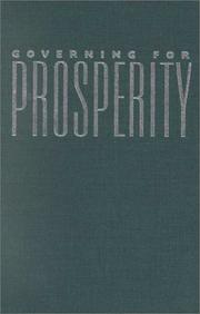 Cover of: Governing for Prosperity