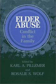 Cover of: Elder Abuse: Conflict in the Family
