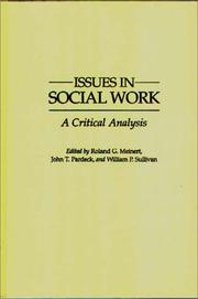 Cover of: Issues in social work: a critical analysis