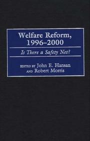 Welfare reform, 1996-2000 : is there a safety net?