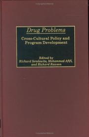 Cover of: Drug Problems: Cross-Cultural Policy and Program Development