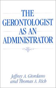 The gerontologist as an administrator