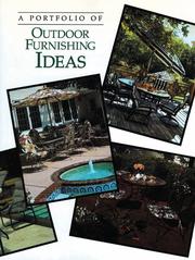 Cover of: A Portfolio of outdoor furnishing ideas
