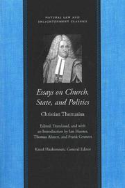 Essays on church, state, and politics