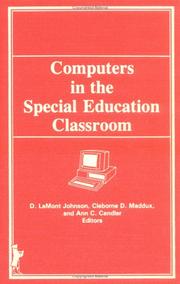 Cover of: Computers in the special education classroom