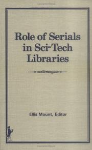Cover of: Role of serials in sci-tech libraries