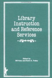 Cover of: Library instruction and reference services