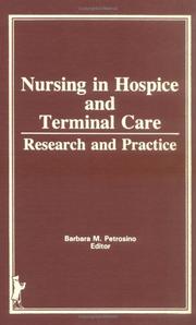 Cover of: Nursing in hospice and terminal care by Barbara M. Petrosino, editor.