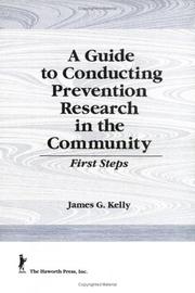 A guide to conducting prevention research in the community : first steps