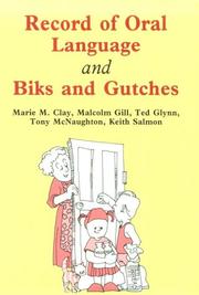 Cover of: Record of Oral Language and Biks and Gutches | Marie M. Clay